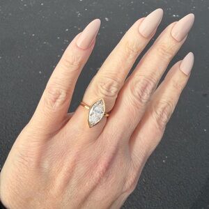 18k 3.09 CT Yellow Gold Lab Grown Diamond Ring